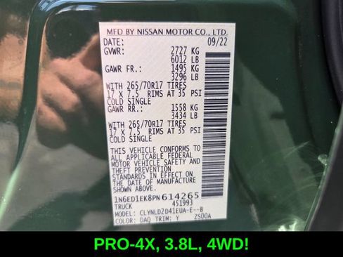 Used 2023 Nissan Frontier PRO-4X w/ Pro-4X Premium Package AWD/4WD image 19