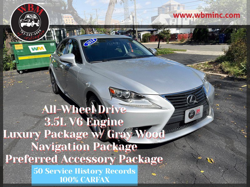 Used 2014 Lexus IS 350 AWD w/ Luxury Package w/Gray Wood image 1
