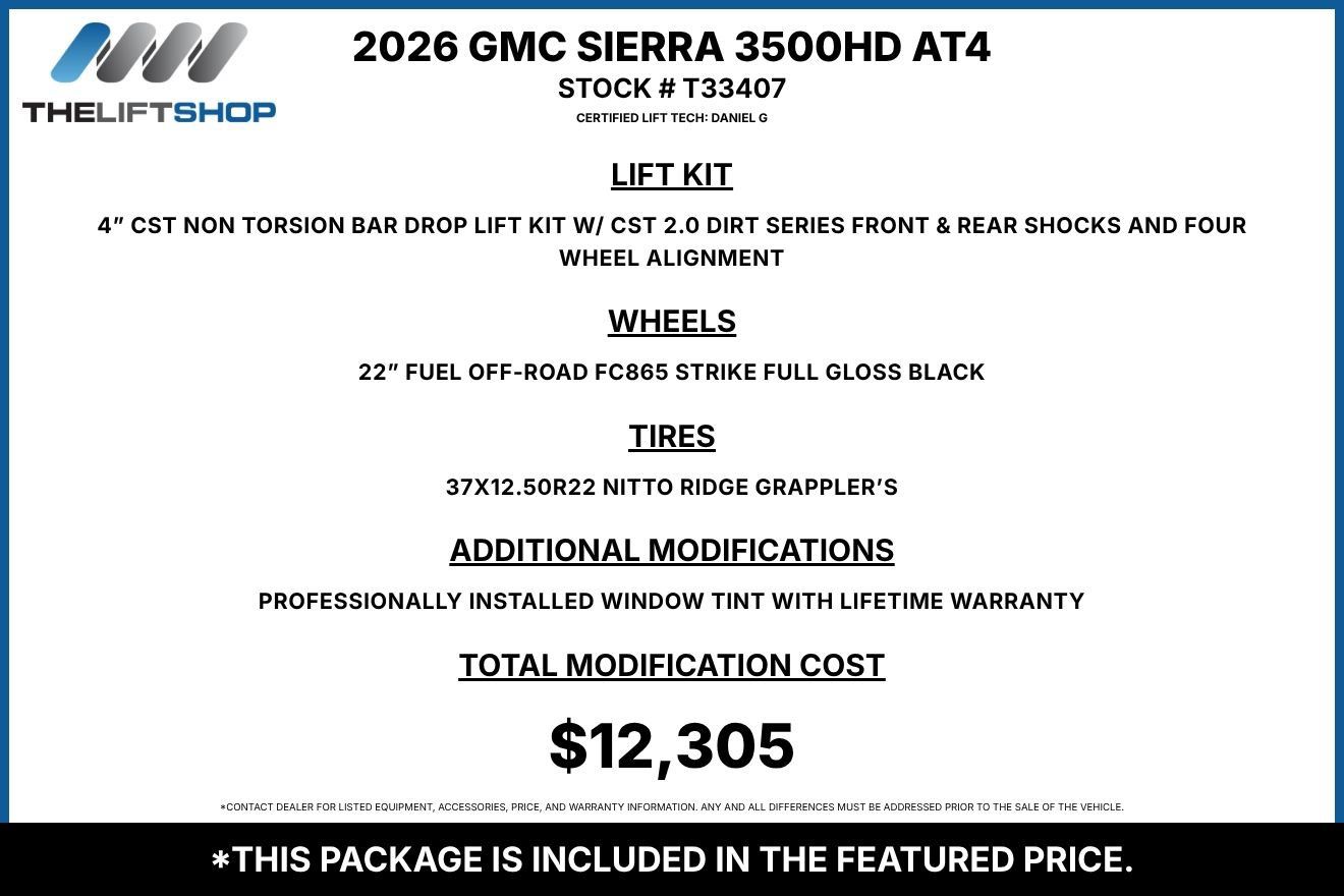 Used 2026 GMC Sierra 3500 AT4 w/ AT4 Premium Plus Package AWD/4WD image 2