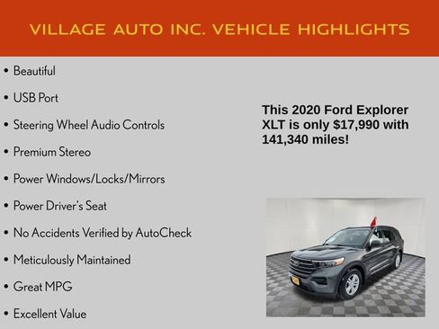 Used 2020 Ford Explorer XLT w/ Comfort Package AWD/4WD image 7