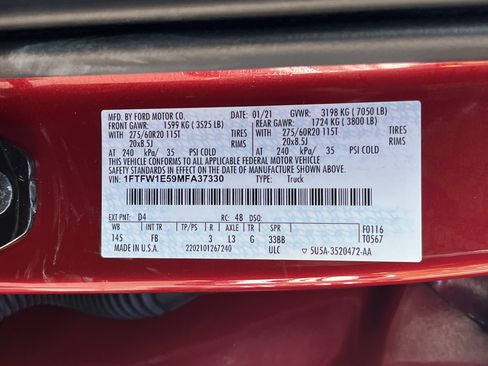 Used 2021 Ford F150 XLT w/ Equipment Group 302A High AWD/4WD image 36