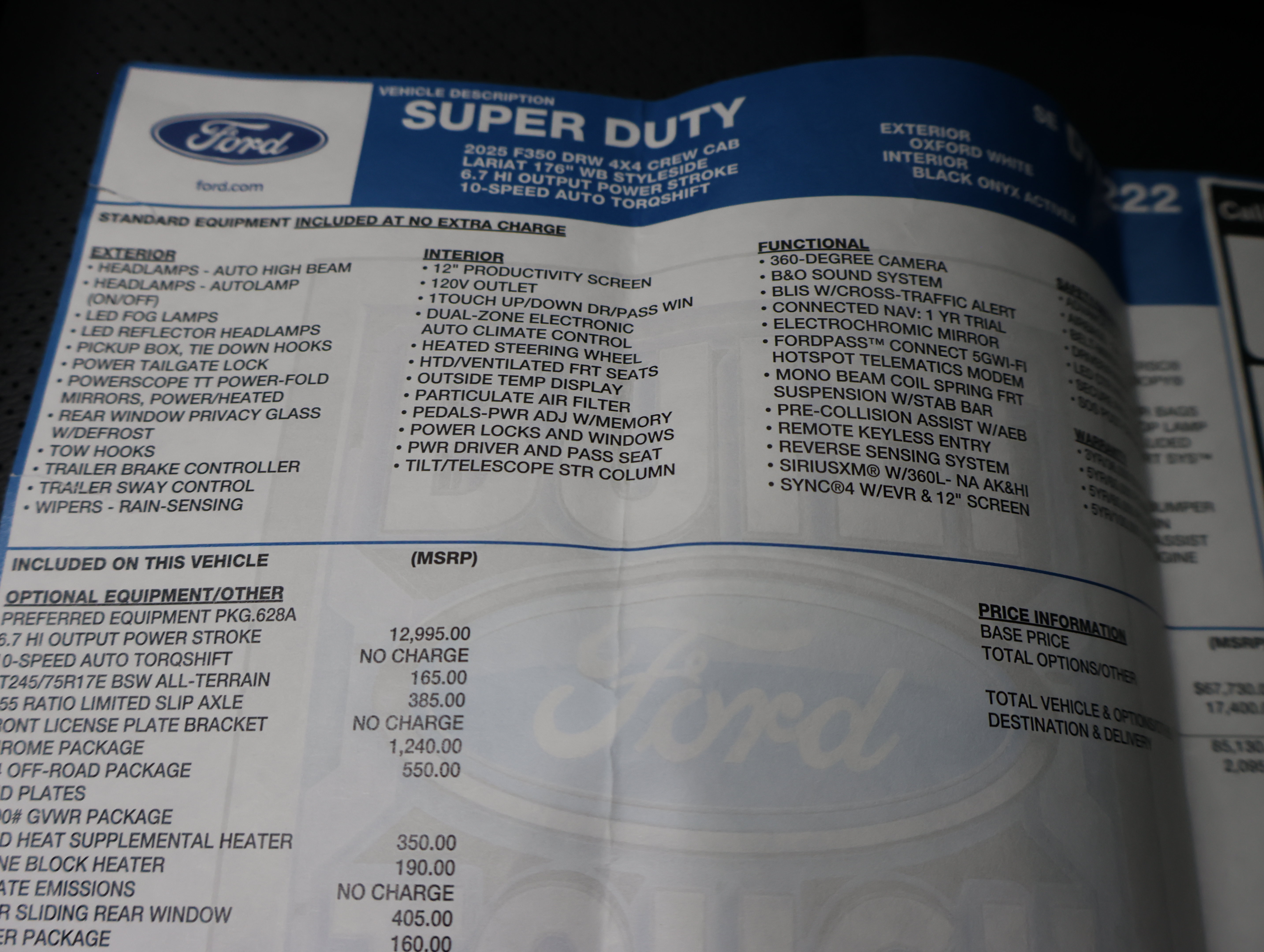 Used 2025 Ford F350 Lariat w/ Chrome Package AWD/4WD image 60