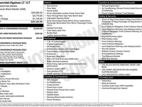 Used 2021 Chevrolet Equinox LT image 35