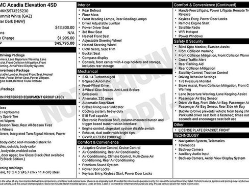 Used 2026 GMC Acadia Elevation FWD image 2