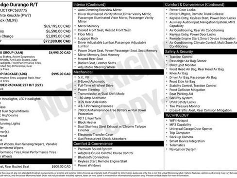 Used 2023 Dodge Durango R/T w/ Tow 'N Go Group AWD/4WD image 52
