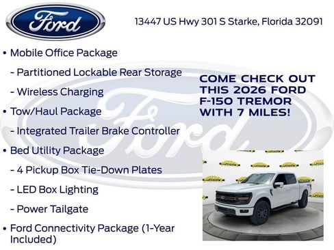 New 2026 Ford F150 Tremor w/ Equipment Group 402B AWD/4WD image 30