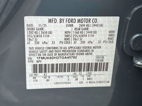 Used 2026 Ford Explorer Active AWD/4WD image 24