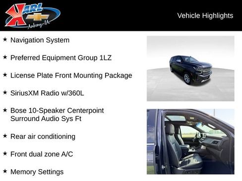 Certified 2023 Chevrolet Tahoe Premier AWD/4WD image 2