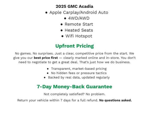 Certified 2025 GMC Acadia Elevation image 2