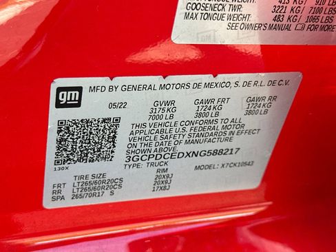 Used 2022 Chevrolet Silverado 1500 Custom Trail Boss w/ LPO, Dark Essentials Package image 38