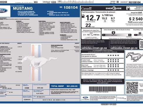 Used 2022 Ford Mustang GT Premium w/ GT Performance Package image 27