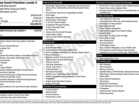 Used 2025 Jeep Grand Cherokee Laredo X AWD/4WD image 7