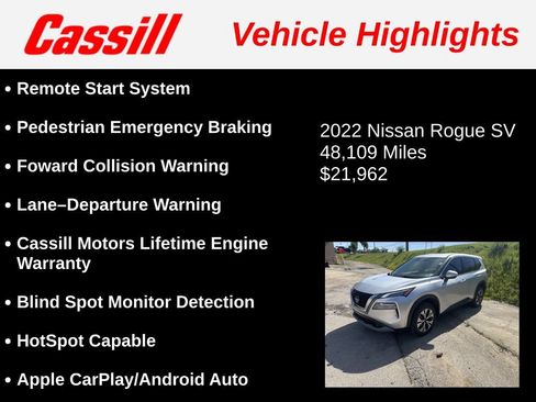 Used 2022 Nissan Rogue SV AWD/4WD image 3