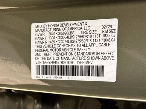 New 2026 Honda Passport TrailSport image 31