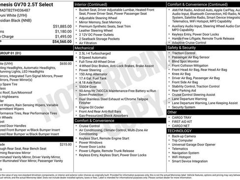 Used 2026 Genesis GV70 2.5T Select image 3