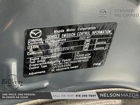 Certified 2025 MAZDA MAZDA3 Carbon image 51