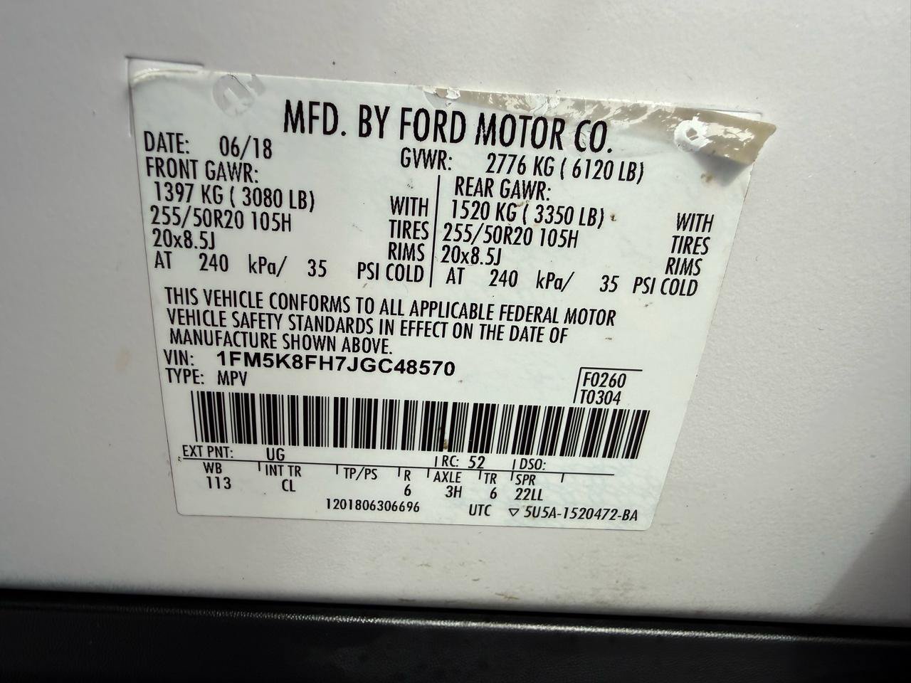 Used 2018 Ford Explorer Limited w/ Equipment Group 301A AWD/4WD image 50