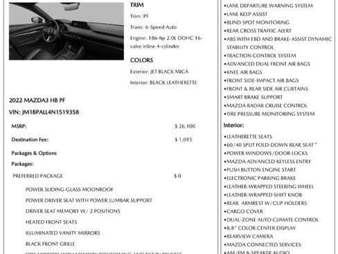 Used 2022 MAZDA MAZDA3 s image 51