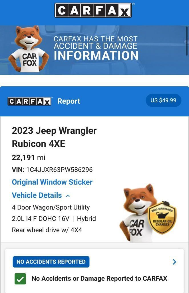 Used 2023 Jeep Wrangler Unlimited Rubicon 4xe AWD/4WD image 7