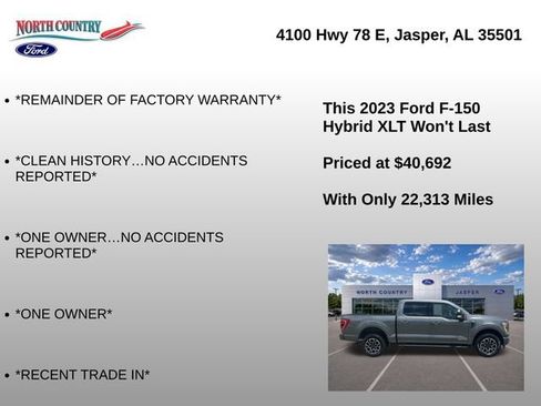 Used 2023 Ford F150 XLT w/ Equipment Group 302A High AWD/4WD image 8