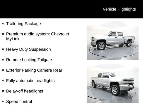 Used 2018 Chevrolet Silverado 1500 Custom w/ Custom Value Package image 4