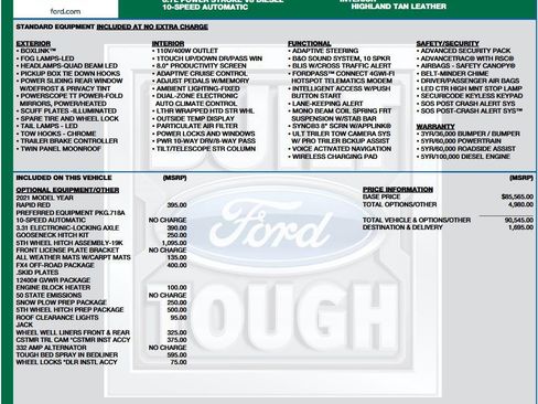 Used 2021 Ford F350 Limited AWD/4WD image 2