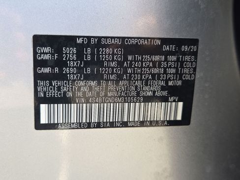 Used 2021 Subaru Outback Limited XT w/ Popular Package #2 AWD/4WD image 37