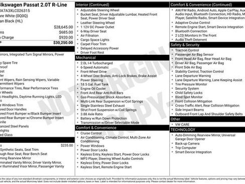 Used 2020 Volkswagen Passat 2.0T R-Line image 10