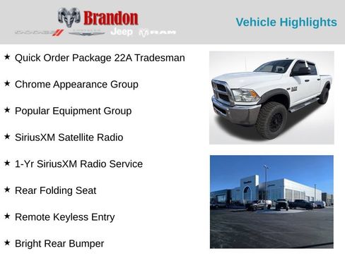 Used 2017 RAM 2500 Tradesman w/ Chrome Appearance Group AWD/4WD image 2