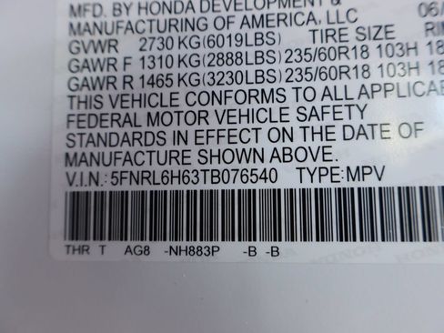New 2026 Honda Odyssey EX-L image 35