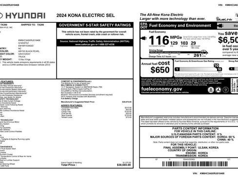 Used 2024 Hyundai Kona SEL image 2