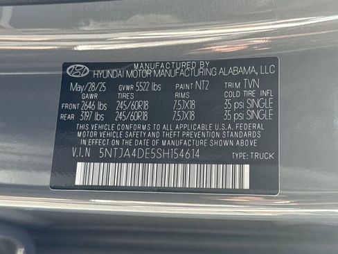 New 2025 Hyundai Santa Cruz SE image 25