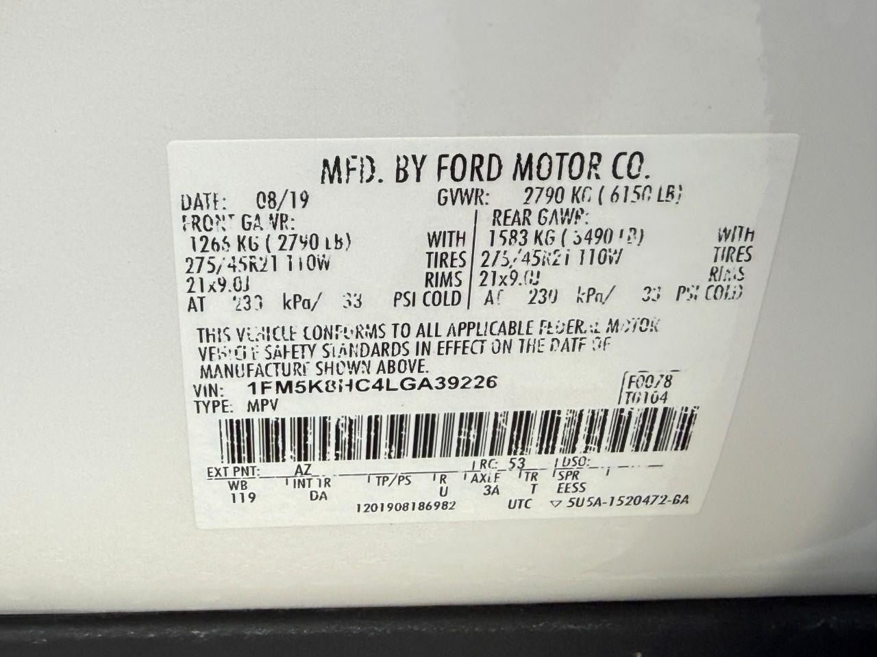 Used 2020 Ford Explorer Platinum w/ Premium Technology Package AWD/4WD image 28