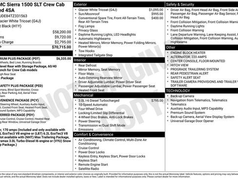 New 2026 GMC Sierra 1500 SLT w/ SLT Premium Plus Package AWD/4WD image 16