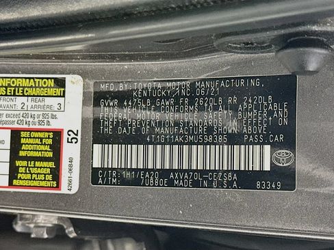 Used 2021 Toyota Camry SE FWD image 35