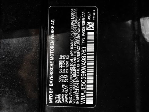 Used 2019 BMW 540i w/ M Sport Package RWD image 79