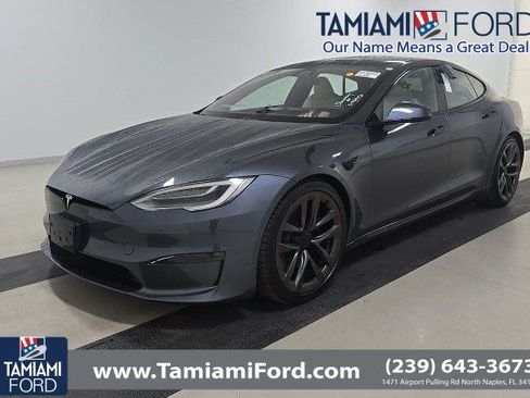Used 2021 Tesla Model S Plaid AWD/4WD image 1
