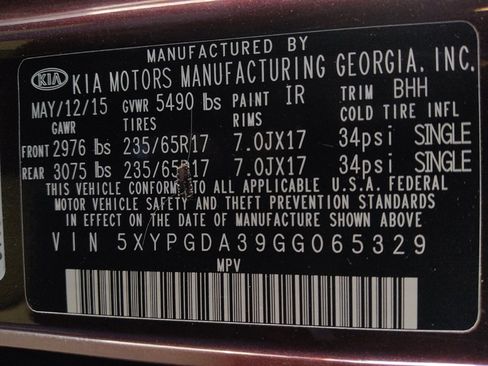 Used 2016 Kia Sorento AWD w/ LX Convenience Package image 33