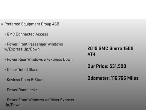Used 2019 GMC Sierra 1500 AT4 w/ AT4 Premium Package AWD/4WD image 6