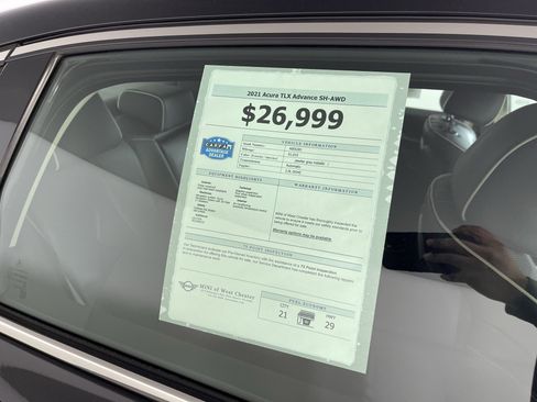 Used 2021 Acura TLX Advance image 18