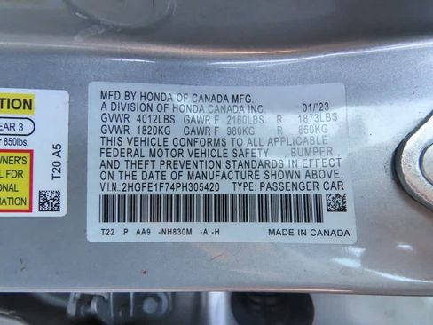 Certified 2023 Honda Civic EX image 25