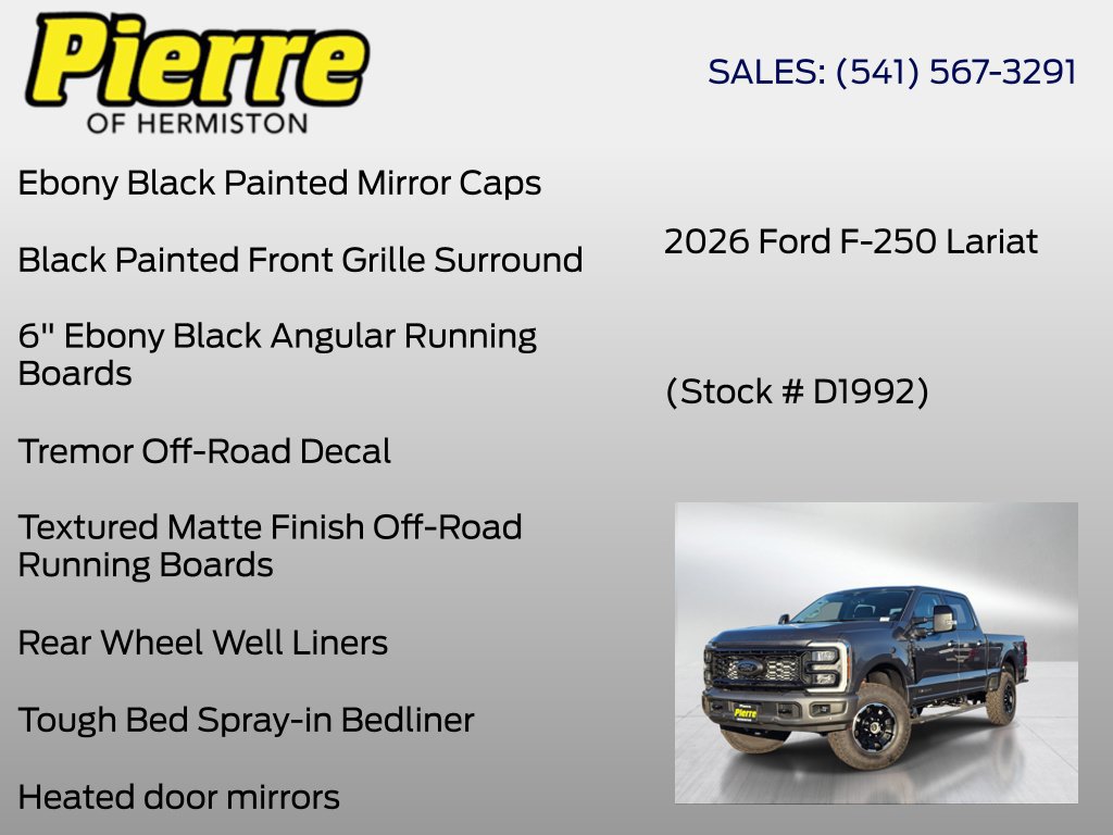 New 2026 Ford F250 Lariat w/ Tremor Off-Road Package AWD/4WD image 24