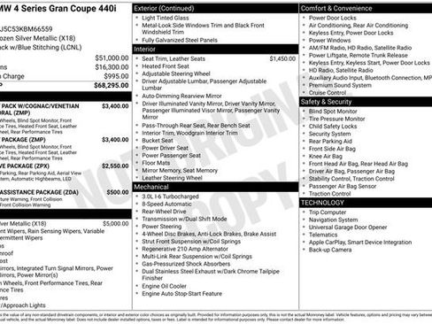 Used 2019 BMW 440i Gran Coupe w/ M Sport Package image 4