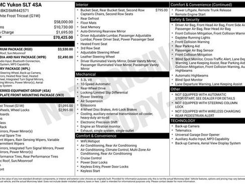 Used 2021 GMC Yukon SLT w/ SLT Premium Package image 11