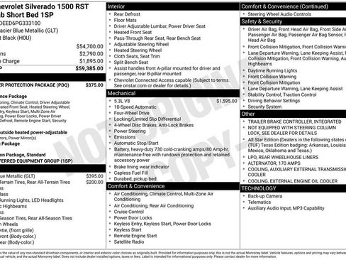 Used 2023 Chevrolet Silverado 1500 RST w/ LPO, Liner Protection Package AWD/4WD image 4