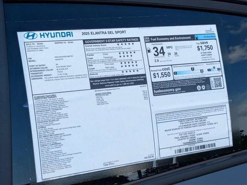 Used 2025 Hyundai Elantra Sport FWD image 24
