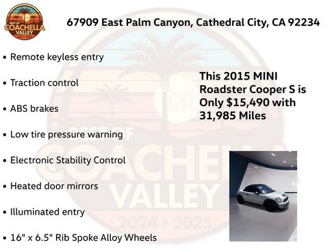 Used 2015 MINI Cooper Roadster S FWD image 5