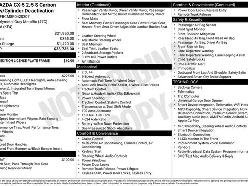 Used 2024 MAZDA CX-5 Carbon Edition AWD/4WD image 9
