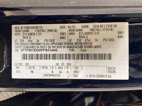 Certified 2023 Ford F150 Platinum w/ Equipment Group 701A High AWD/4WD image 31