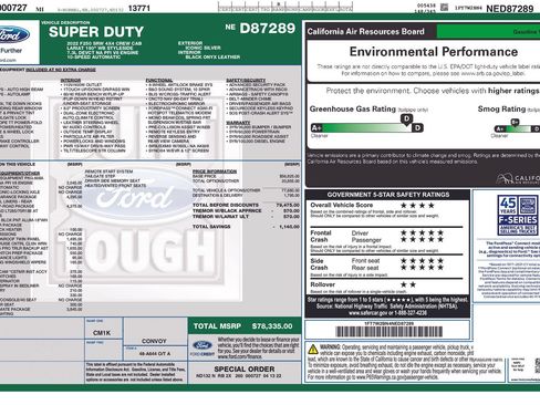 Used 2022 Ford F250 Lariat w/ Tremor Off-Road Package AWD/4WD image 4